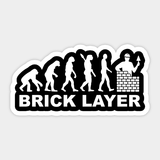 Brick layer evolution Sticker by Designzz